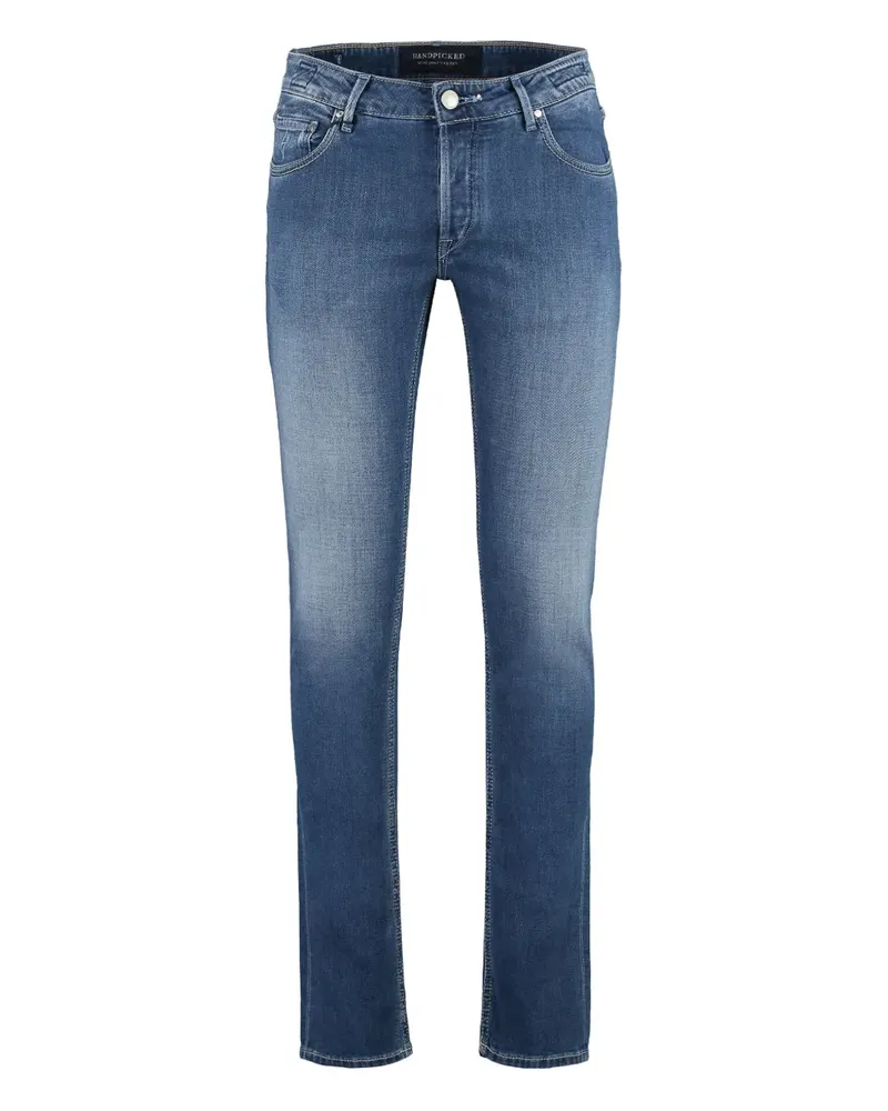Hand Picked Orvieto Slim-Fit-Jeans - Schwarz Schwarz