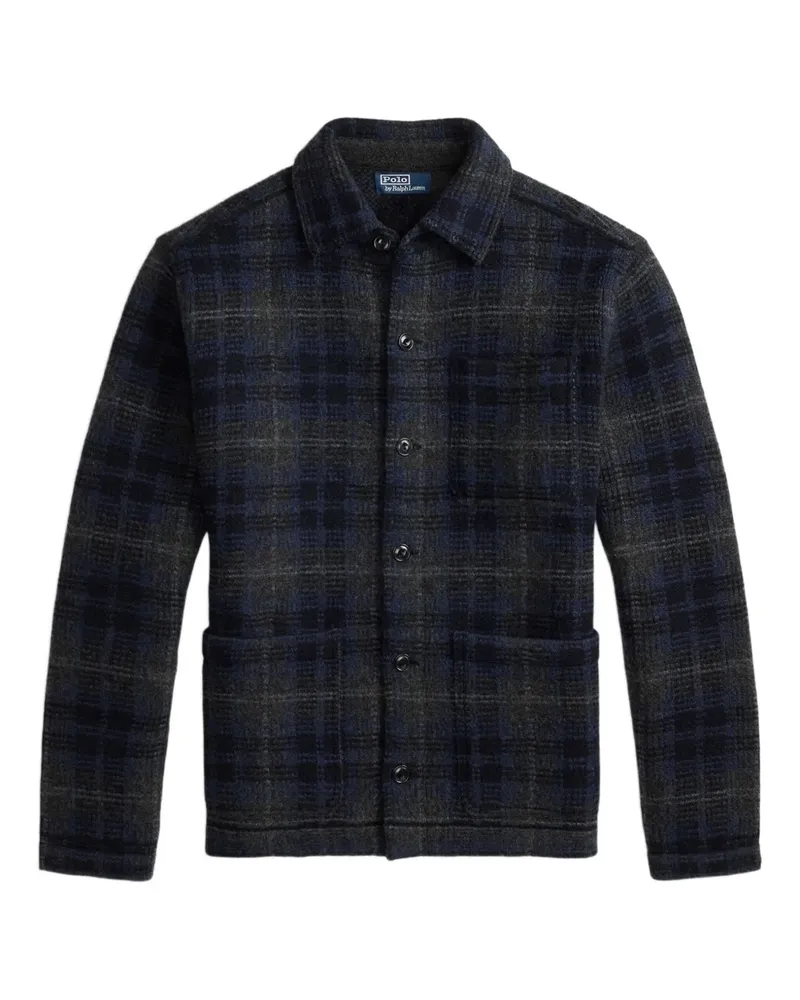 Ralph Lauren Karierter Cardigan - Grau Grau