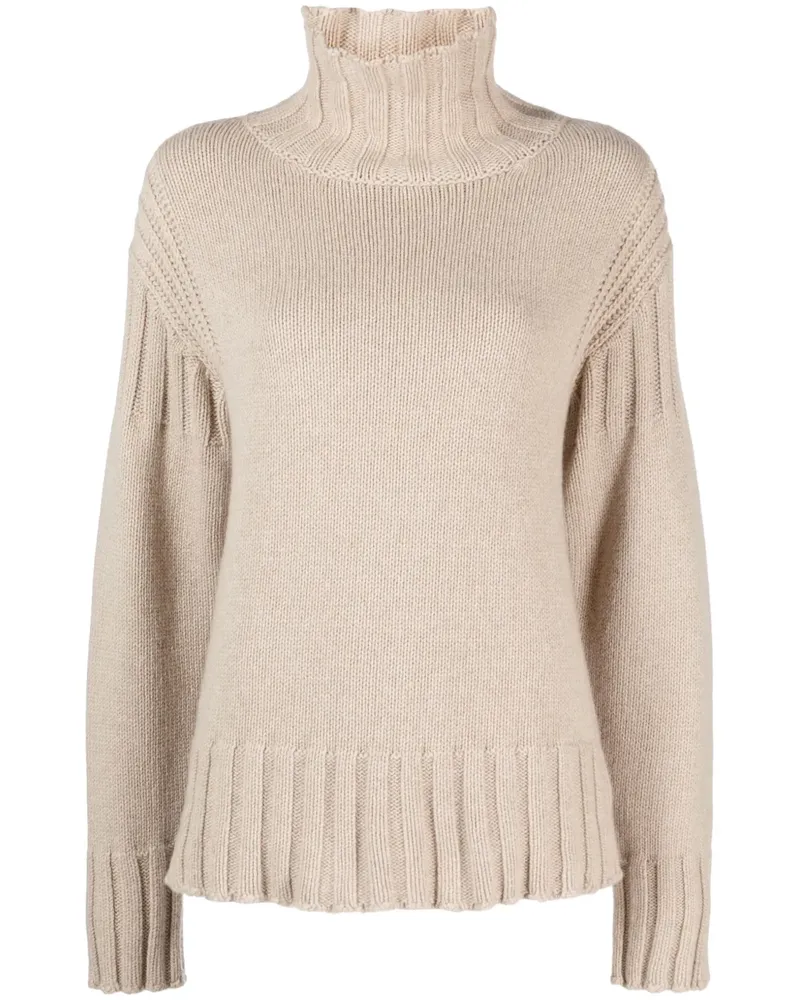 Jil Sander Kaschmirpullover mit Rollkragen - Nude Nude