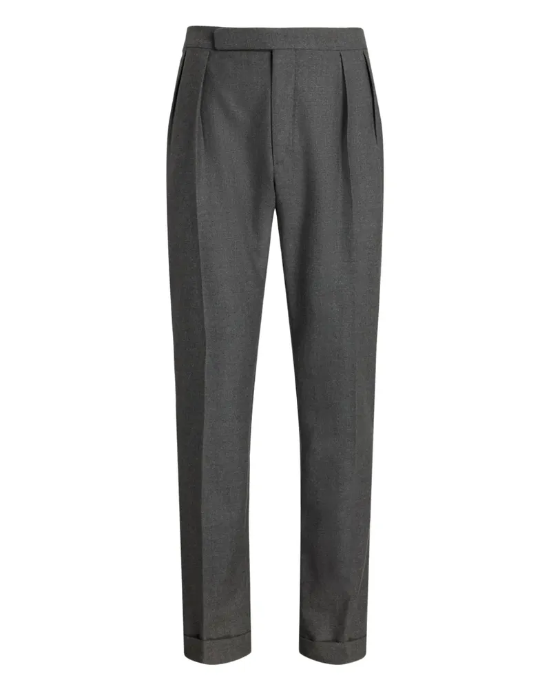 Ralph Lauren Gregory Flanellhose mit Falten - Grau Grau