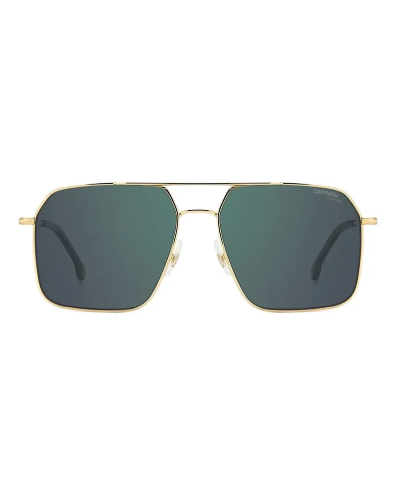Carrera Sonnenbrille mit eckigem Gestell - Gold Gold