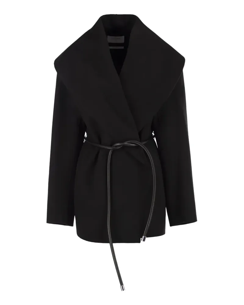 SPORTMAX belted shawl-collar jacket - Schwarz Schwarz