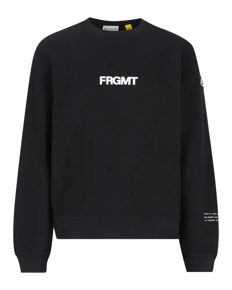 Moncler x Fragment Sweatshirt aus Baumwolle - Schwarz Schwarz