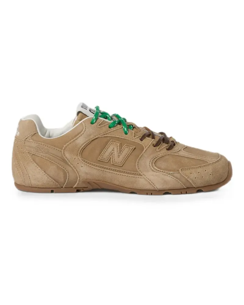 Miu Miu x New Balance 530 SL suede sneakers - Nude Nude