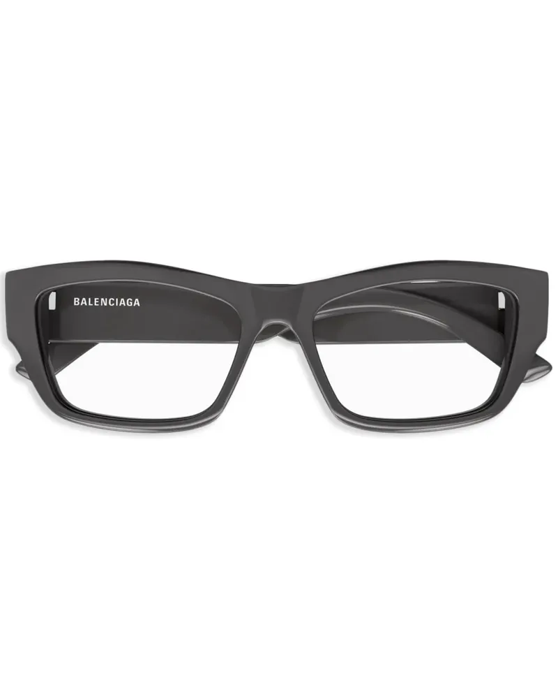 Balenciaga Brille mit eckigem Gestell - Grau Grau