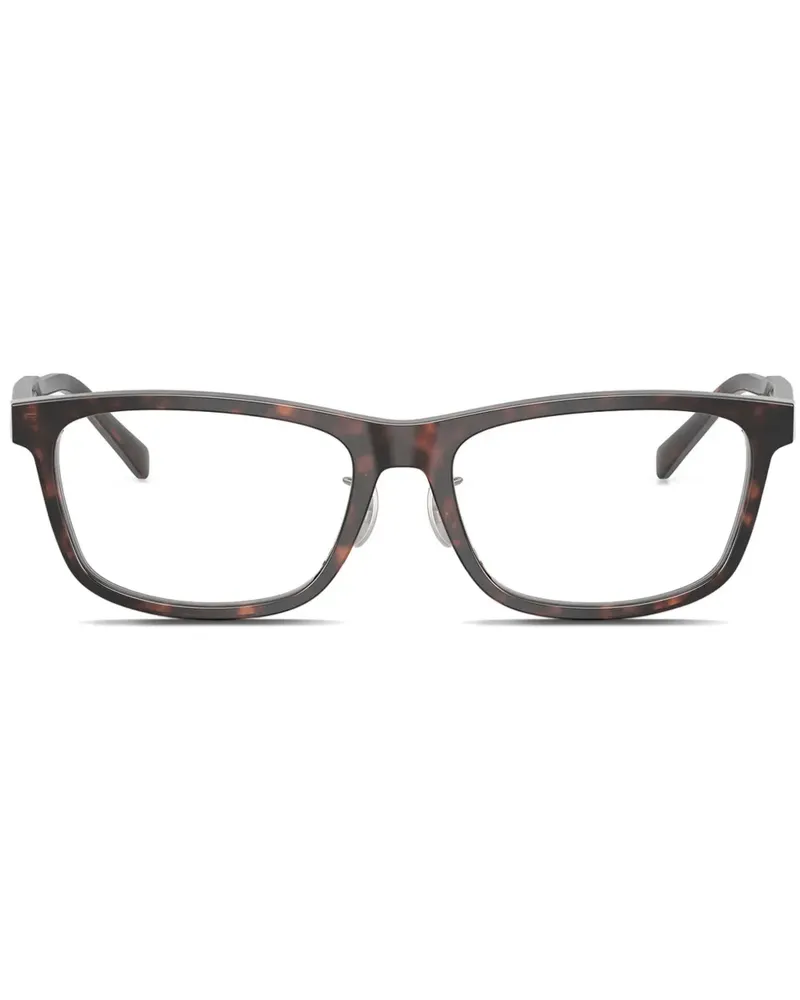 Prada Brille mit eckigem Gestell - Braun Braun