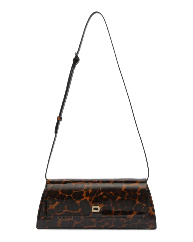 Carel Madeleine Schultertasche mit Leopardenprint - Braun Braun