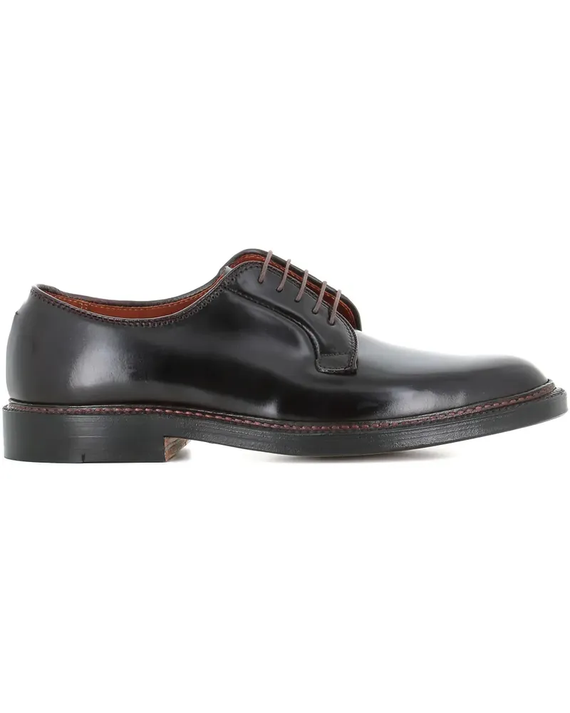 Alden horse leather derby shoes - Rot Rot