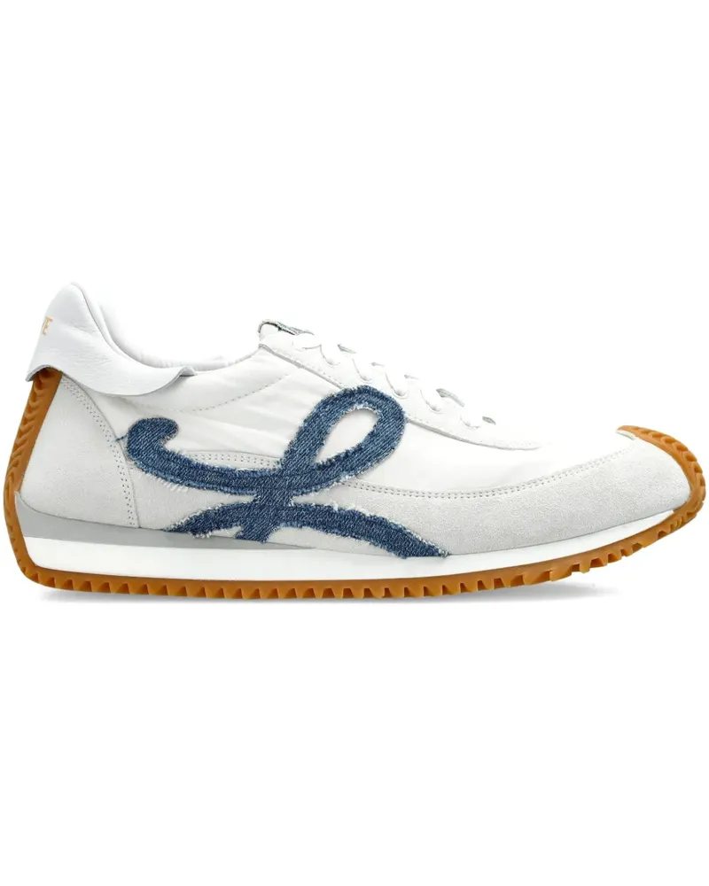 Loewe Flow Runner 2.0 Sneakers aus Wildleder - WHITE LIGHT DENIM White