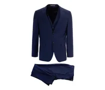 Anzug mit Knopfverschluss (3er-Set) - Blau