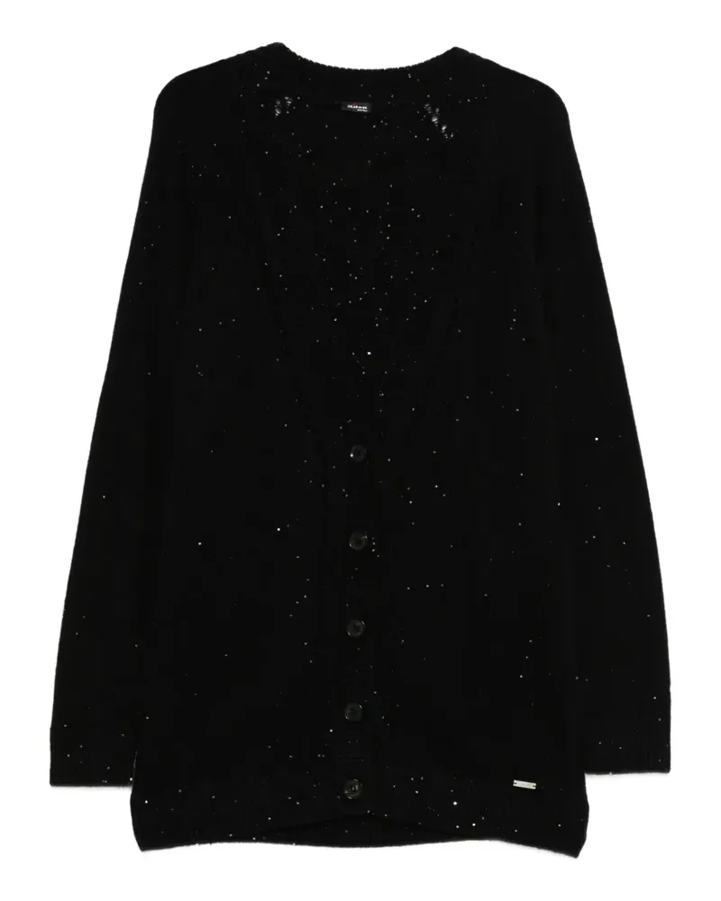 Kiton Geknöpfter Cardigan mit Verzierung - Schwarz Schwarz