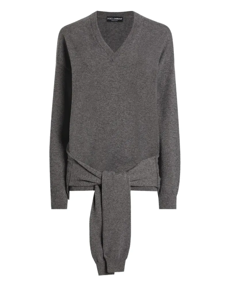 Dolce & Gabbana Pullover mit V-Ausschnitt - Grau Grau