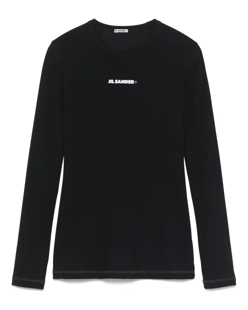 Jil Sander T-Shirt aus Jersey - Schwarz Schwarz
