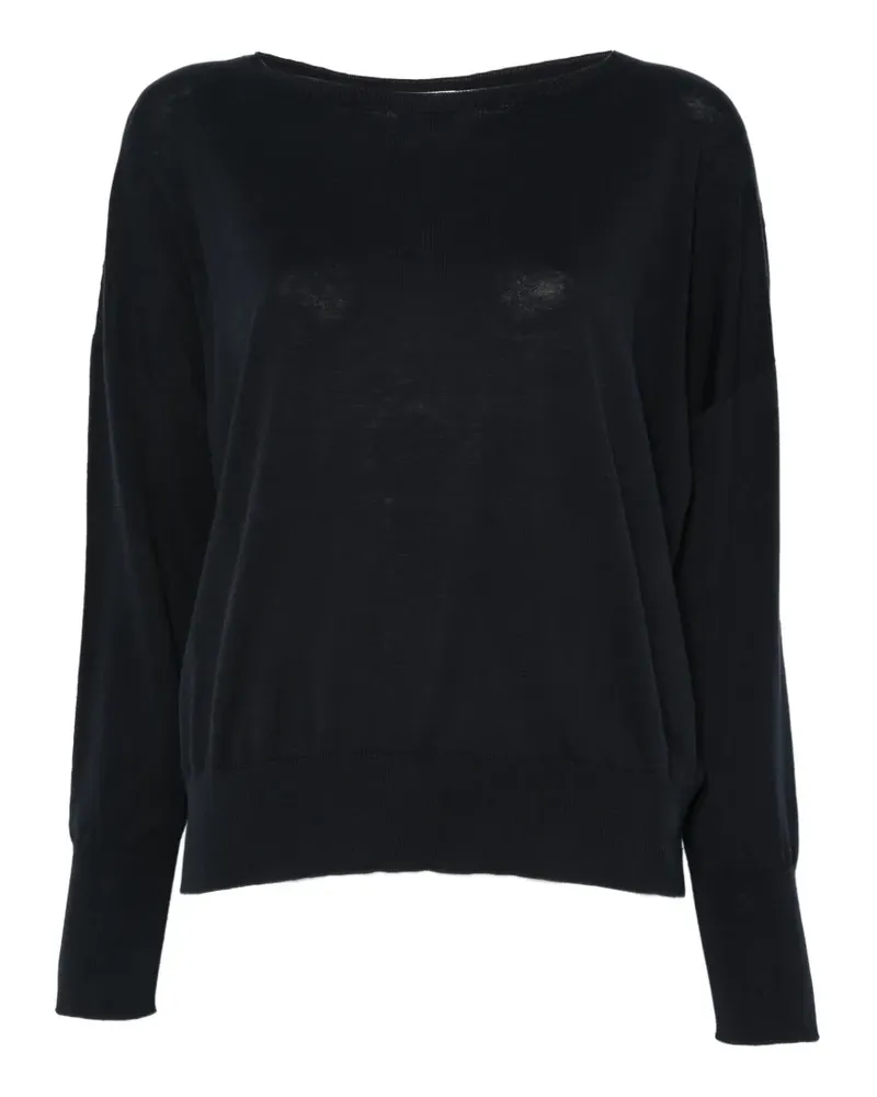 Zanone fine-knit top - Blau Blau