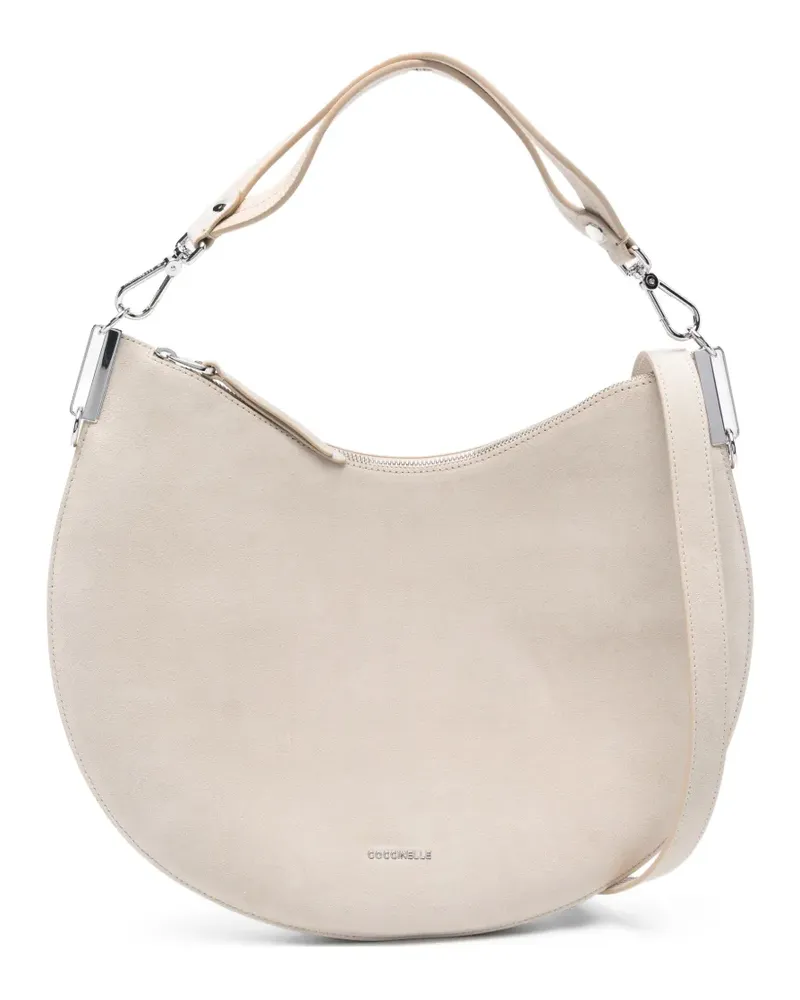 Coccinelle Schultertasche aus Wildleder - Nude Nude
