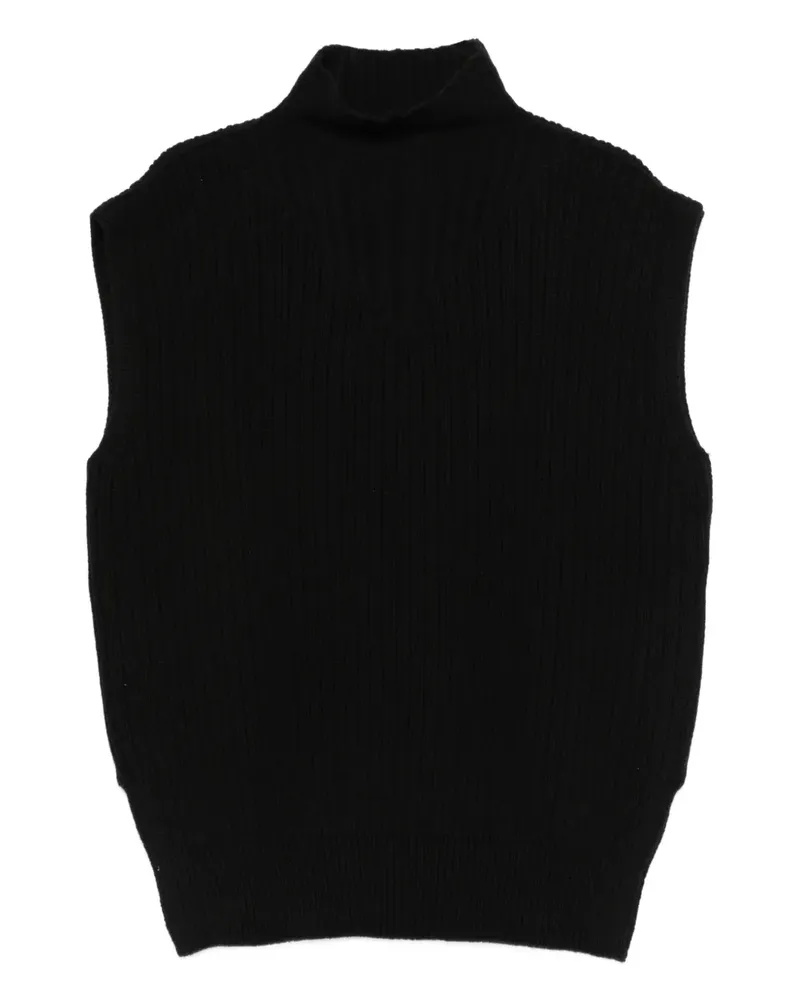 Rick Owens Pullunder mit Stehkragen - Schwarz Schwarz