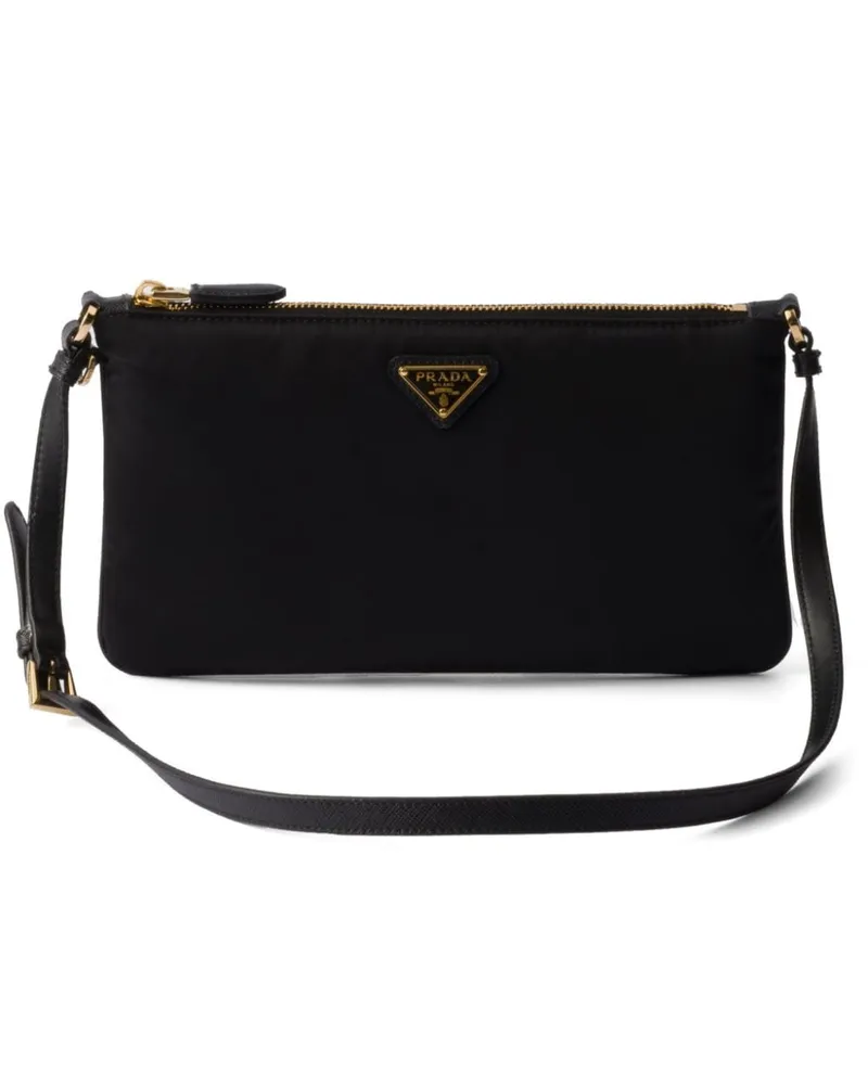 Prada Schultertasche aus Re-Nylon - Schwarz Schwarz