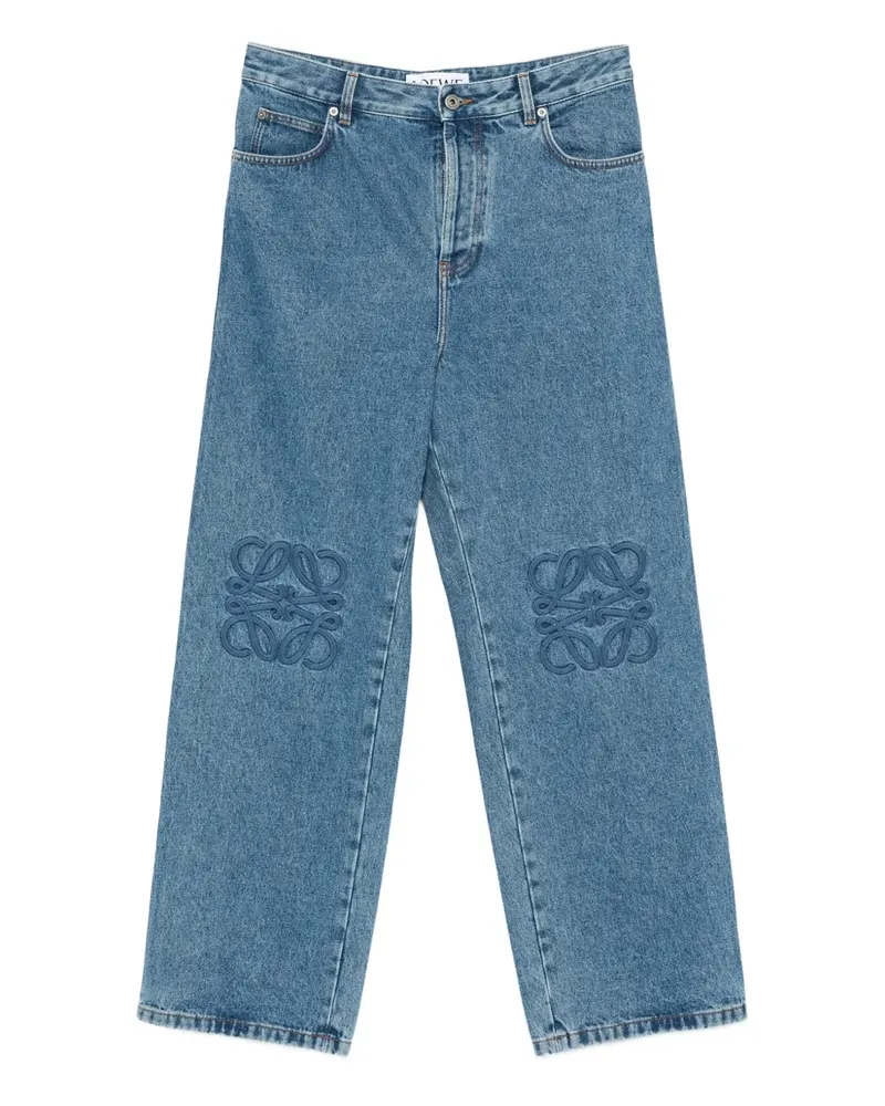 Loewe Jeans mit Anagram-Stickerei - Blau Blau