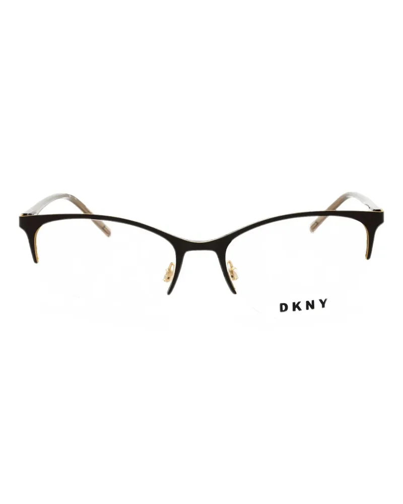 DKNY geometric-frame glasses - Braun Braun
