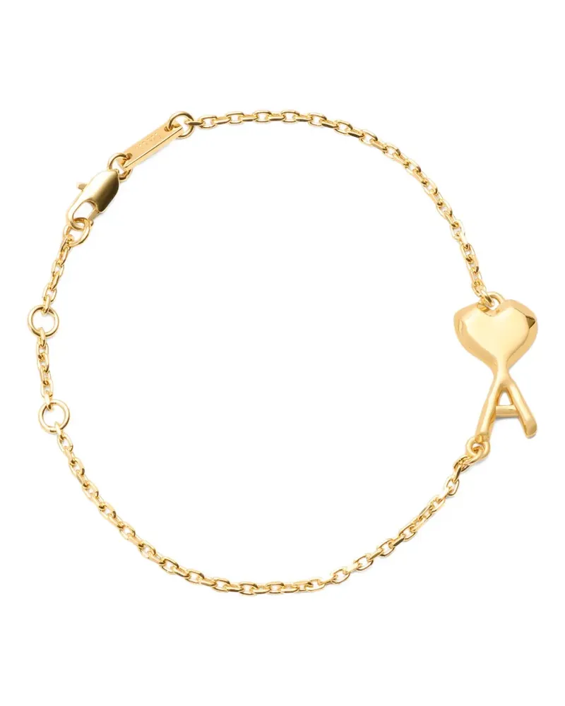 AMI Paris hammered ami de coeur bracelet - Gold Gold