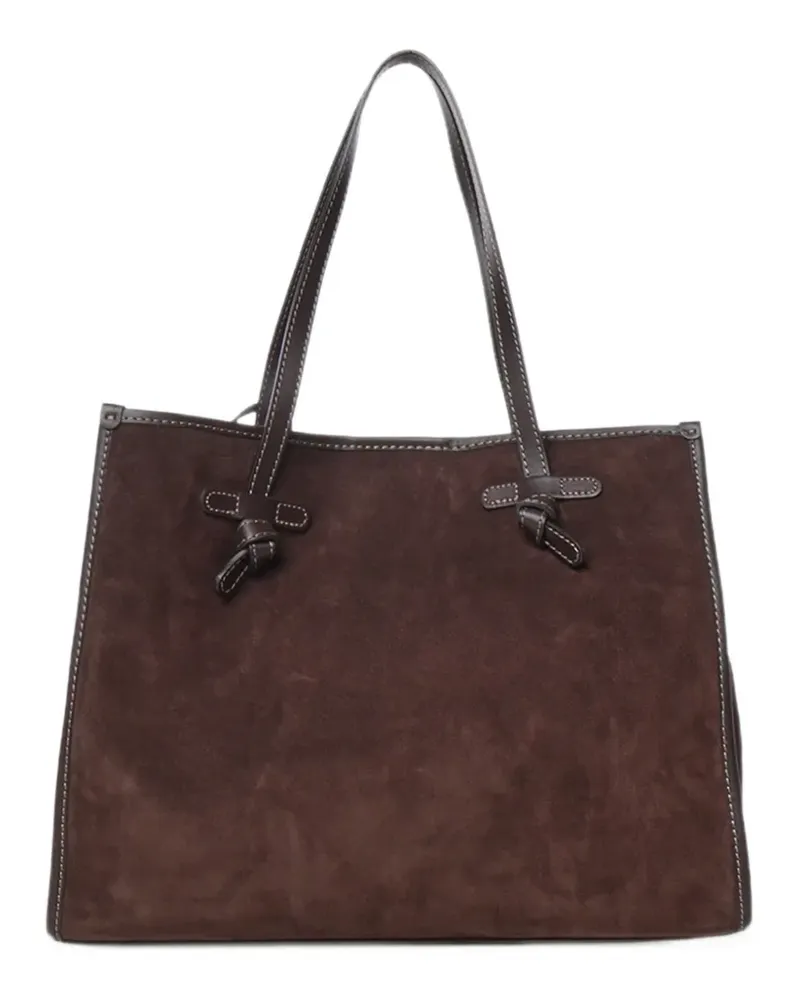 Gianni Chiarini Großer Marcella Tote Bag mit Wildleder-Finish - Braun Braun