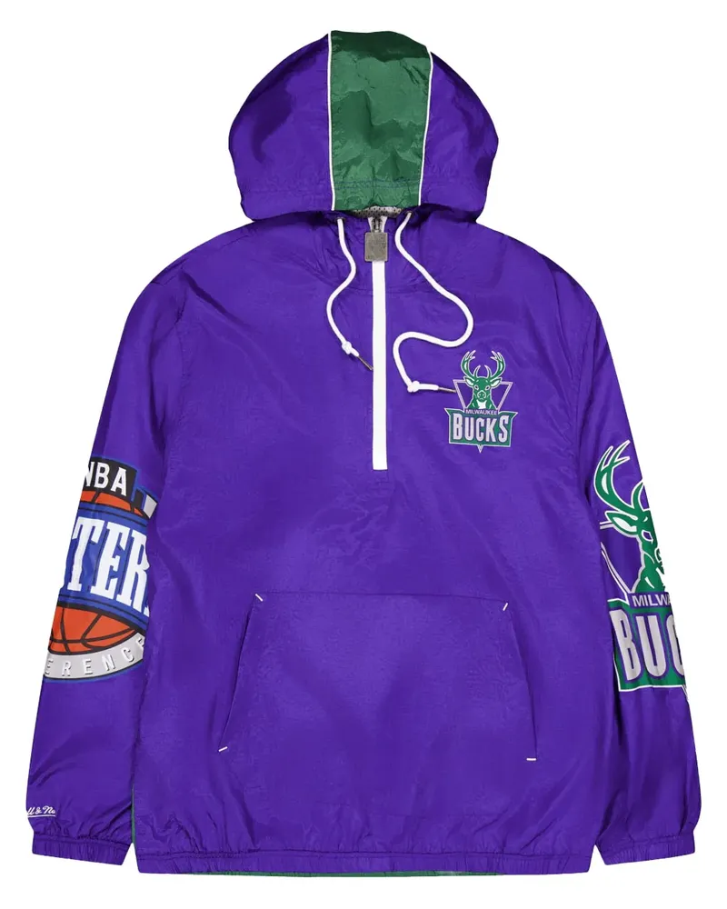 Mitchell & Ness Team OG 2.0 Bucks "Purple" Windbreaker - Violett Violett
