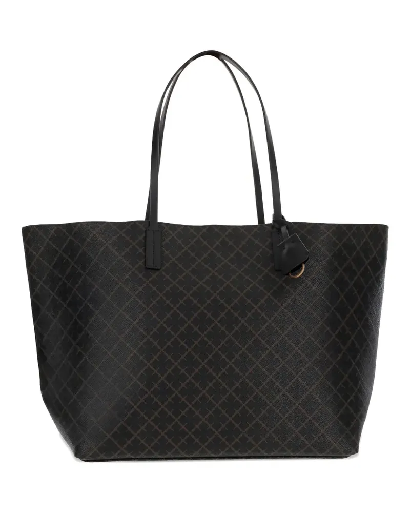 By Malene Birger Schultertasche mit geometrischem Print - Braun Braun