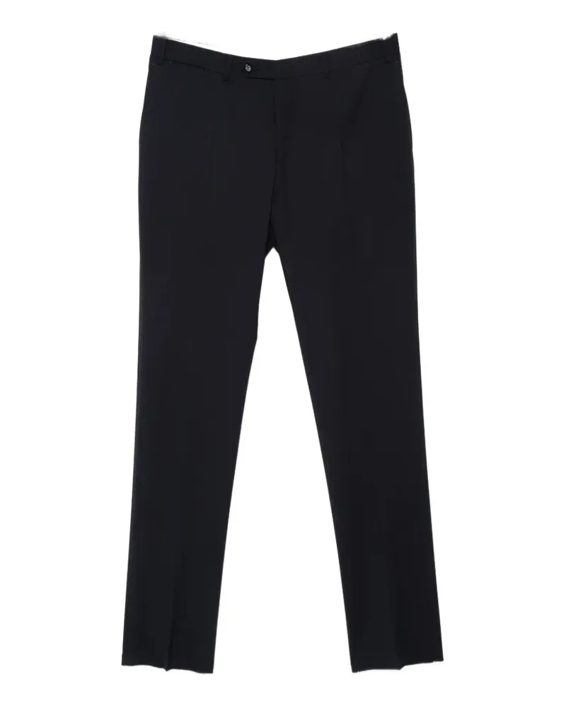 Canali Travel pressed-crease tailored trousers - Blau Blau