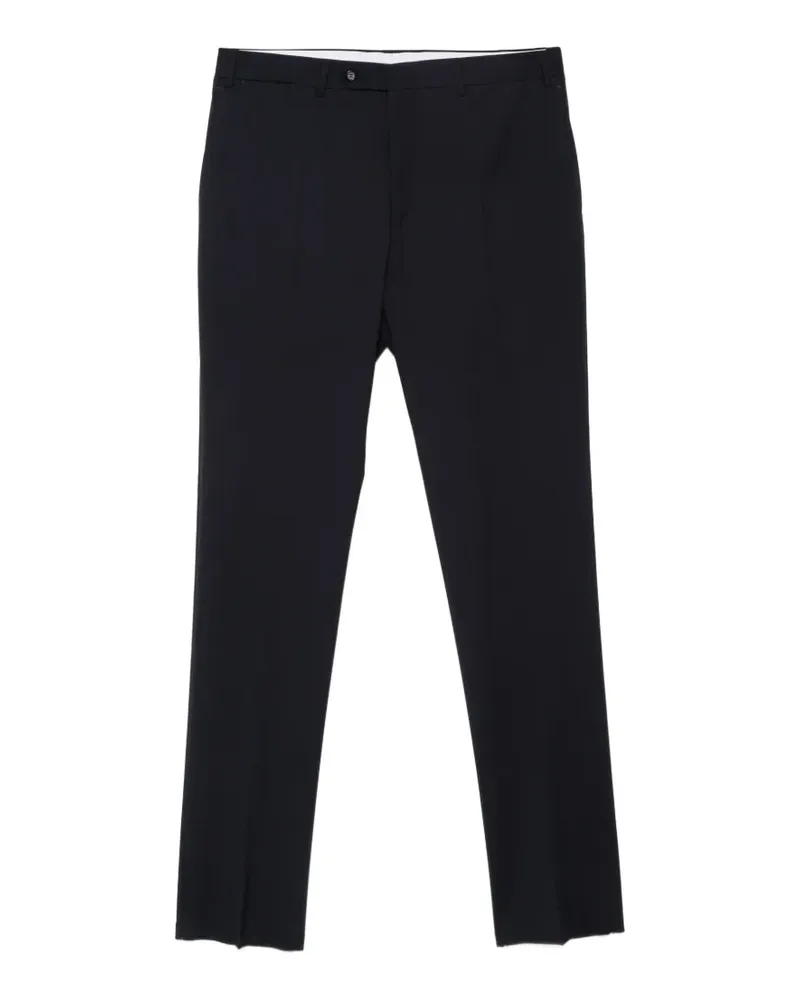 Canali Reisehose mit Bügelfalten - Blau Blau