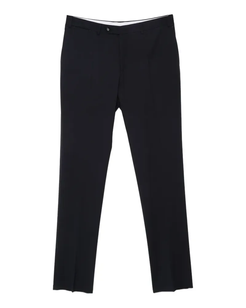 Canali Reisehose mit Bügelfalten - Blau Blau