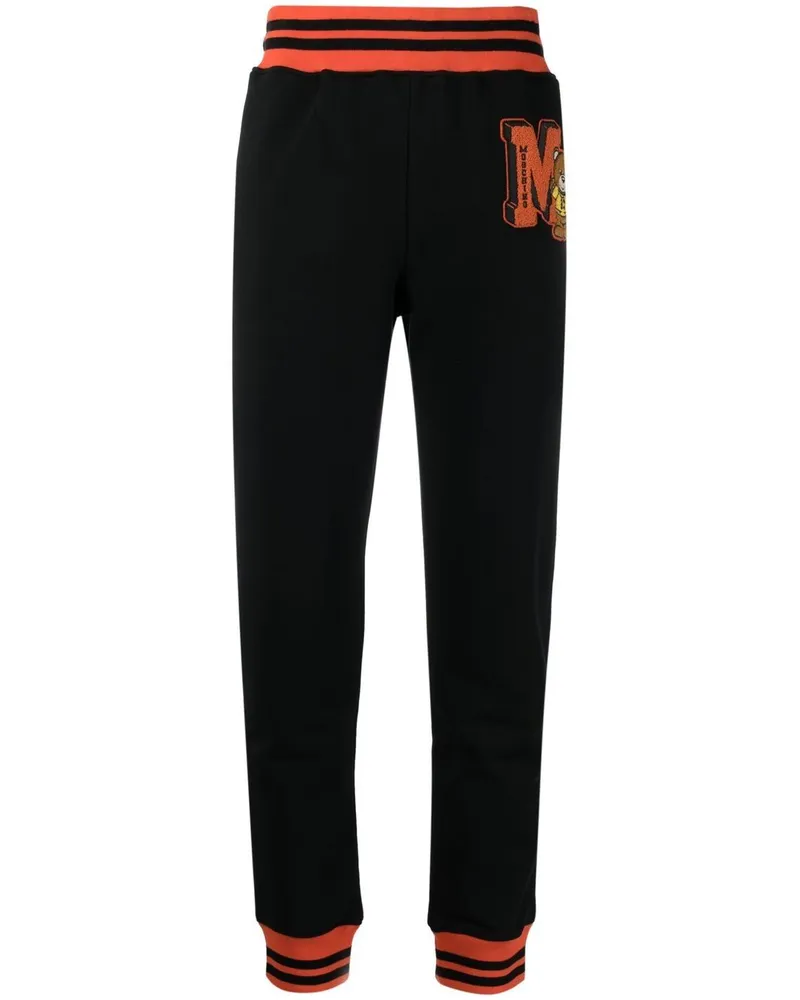 Moschino Jogginghose mit Logo-Patch Schwarz