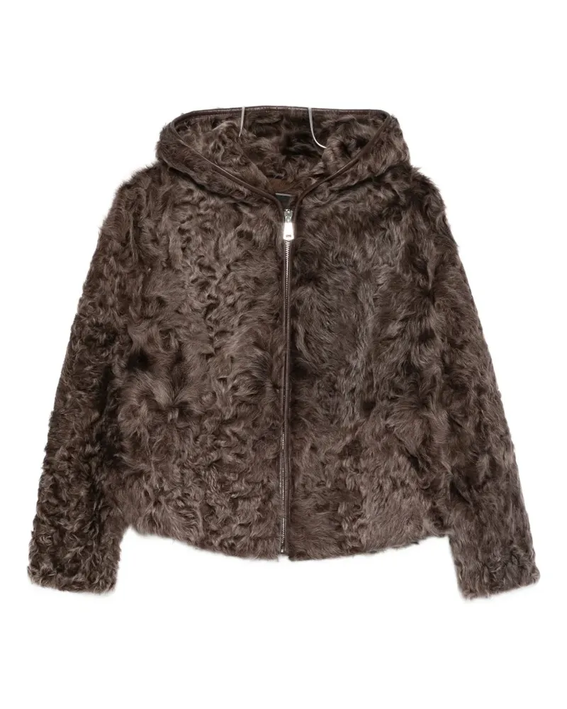 Hugenberg Kapuzenjacke mit Reißverschluss - Braun Braun