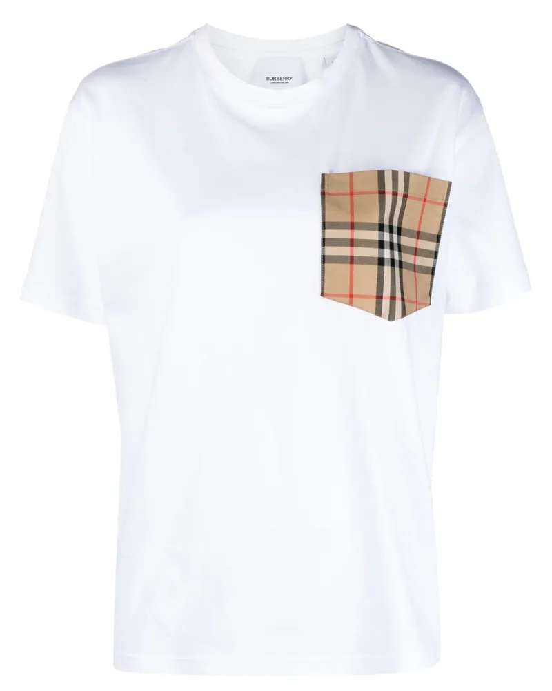 Burberry Klassisches T-Shirt - Weiß Weiß