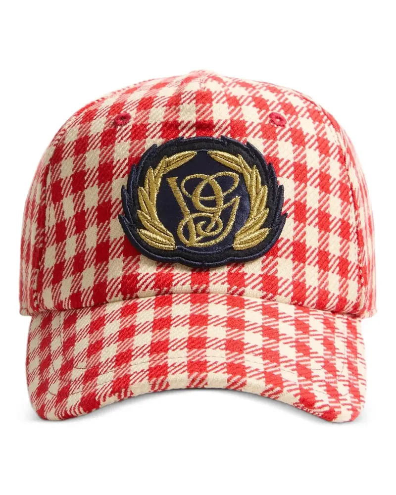 Valentino Garavani Baseballkappe mit Patch-Detail - Rot Rot