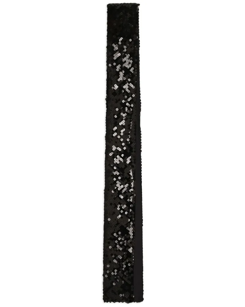 Dolce & Gabbana Schal mit Pailletten Schwarz
