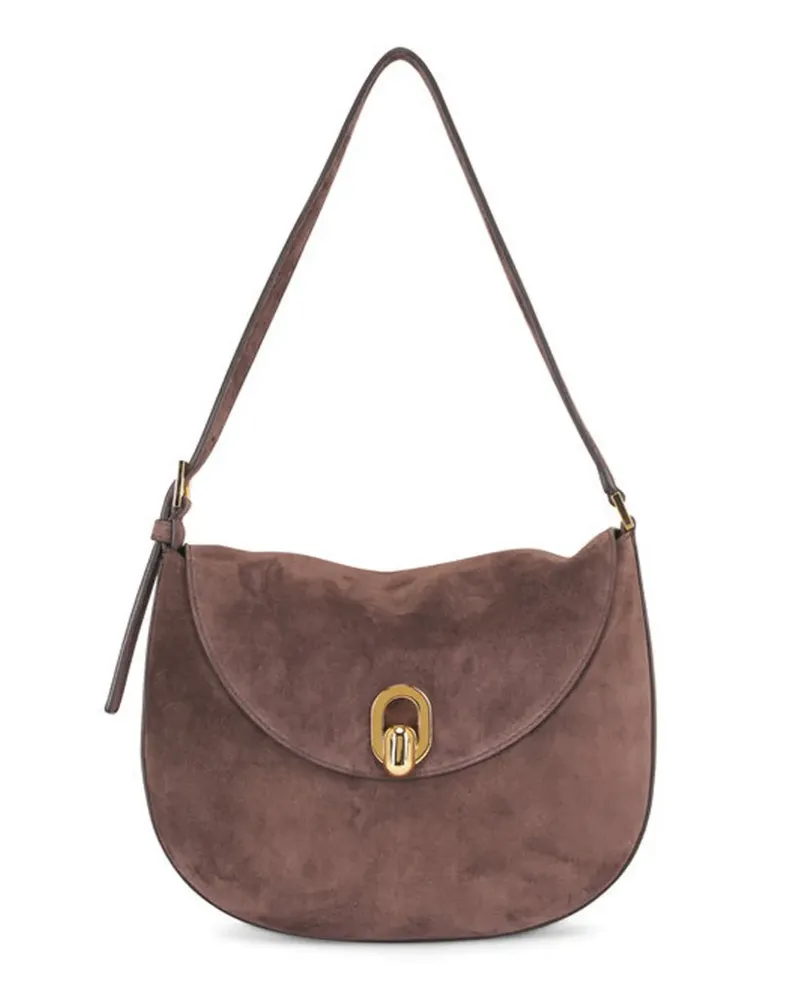 SAVETTE Schultertasche mit verstellbarem Riemen - Braun Braun