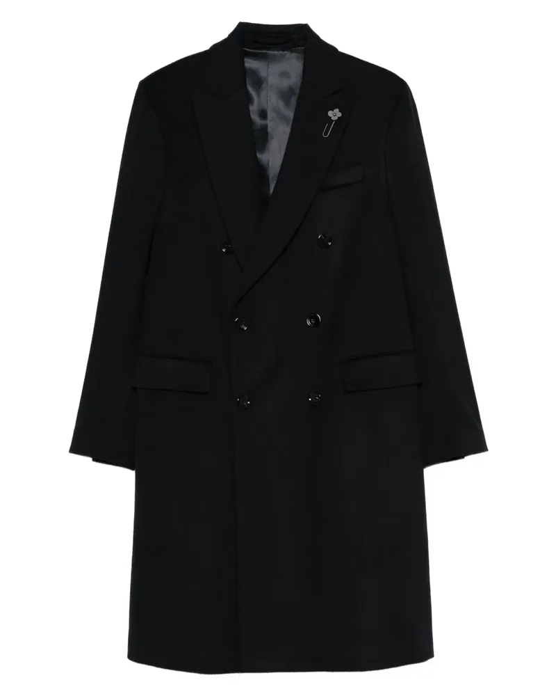 LARDINI double-breasted coat - Blau Blau