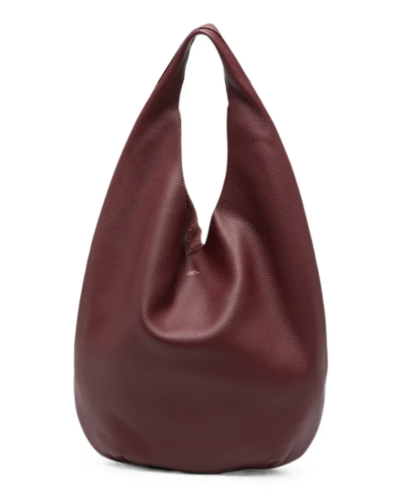 A.P.C. logo-detail leather shoulder bag - Rot Rot