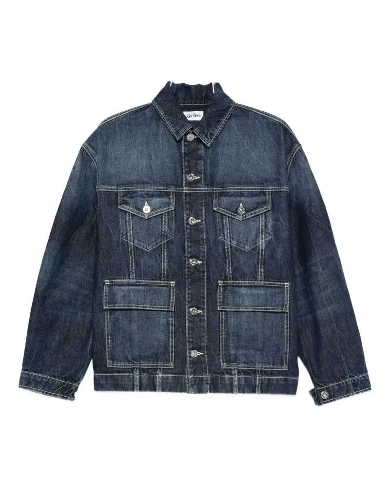 Jean Paul Gaultier drop-shoulder denim jacket - Blau Blau