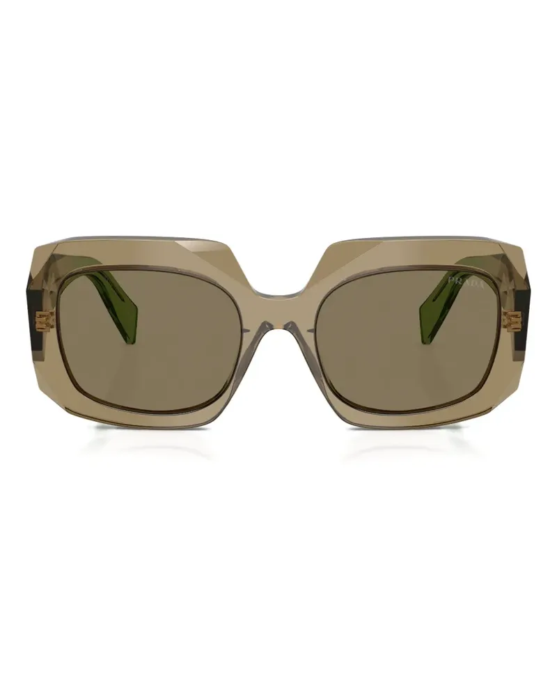 Prada Symbole oversized-frame sunglasses - Braun Braun