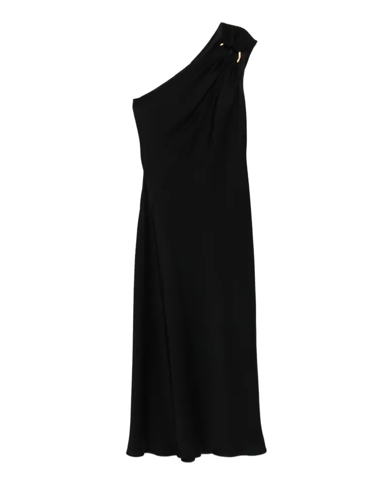 Max Mara Drapierte One-Shoulder-Robe - Schwarz Schwarz