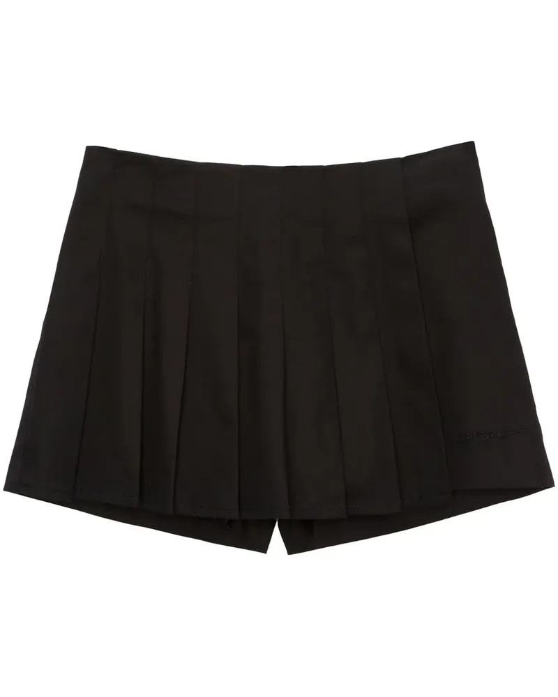 MSGM Shorts mit Bundfalten - Schwarz Schwarz