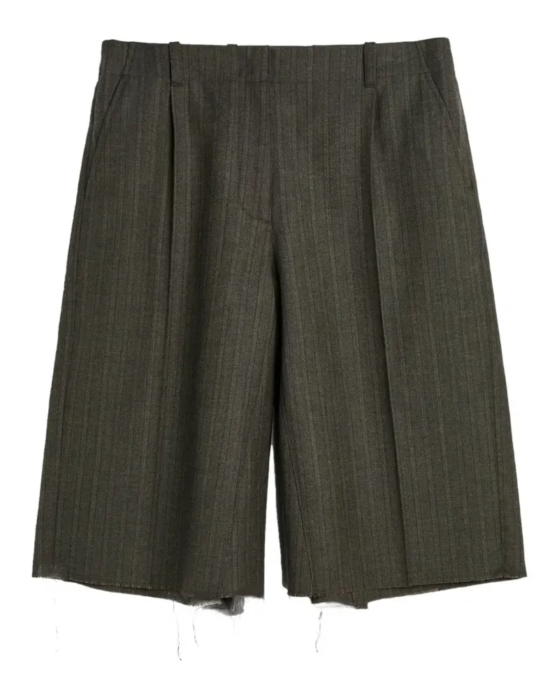 Our Legacy Jumbo Shorts mit Nadelstreifen - Grau Grau