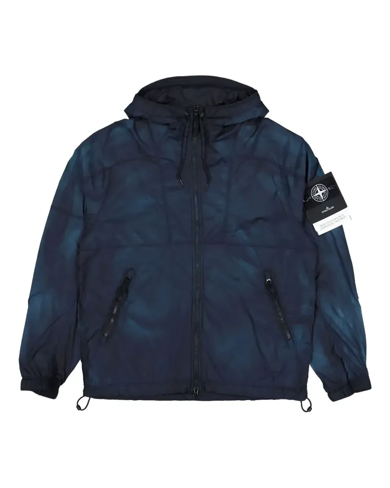 Stone Island tie-dye hooded jacket - Blau Blau
