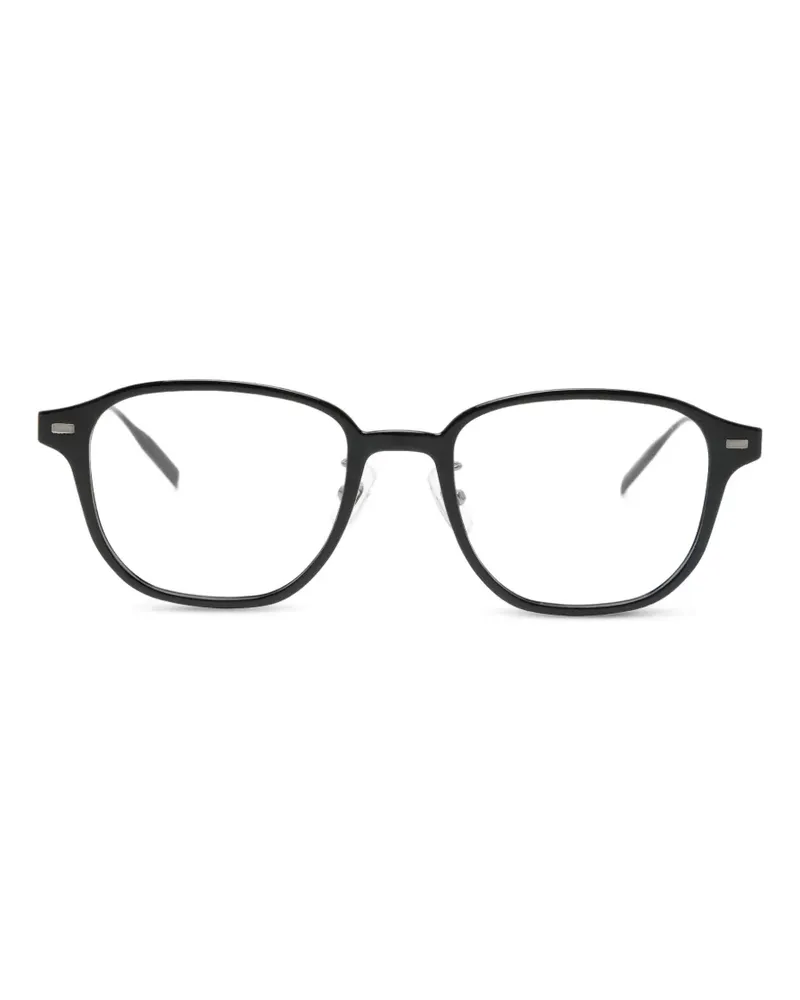 Montblanc Brille mit eckigem Gestell - Schwarz Schwarz