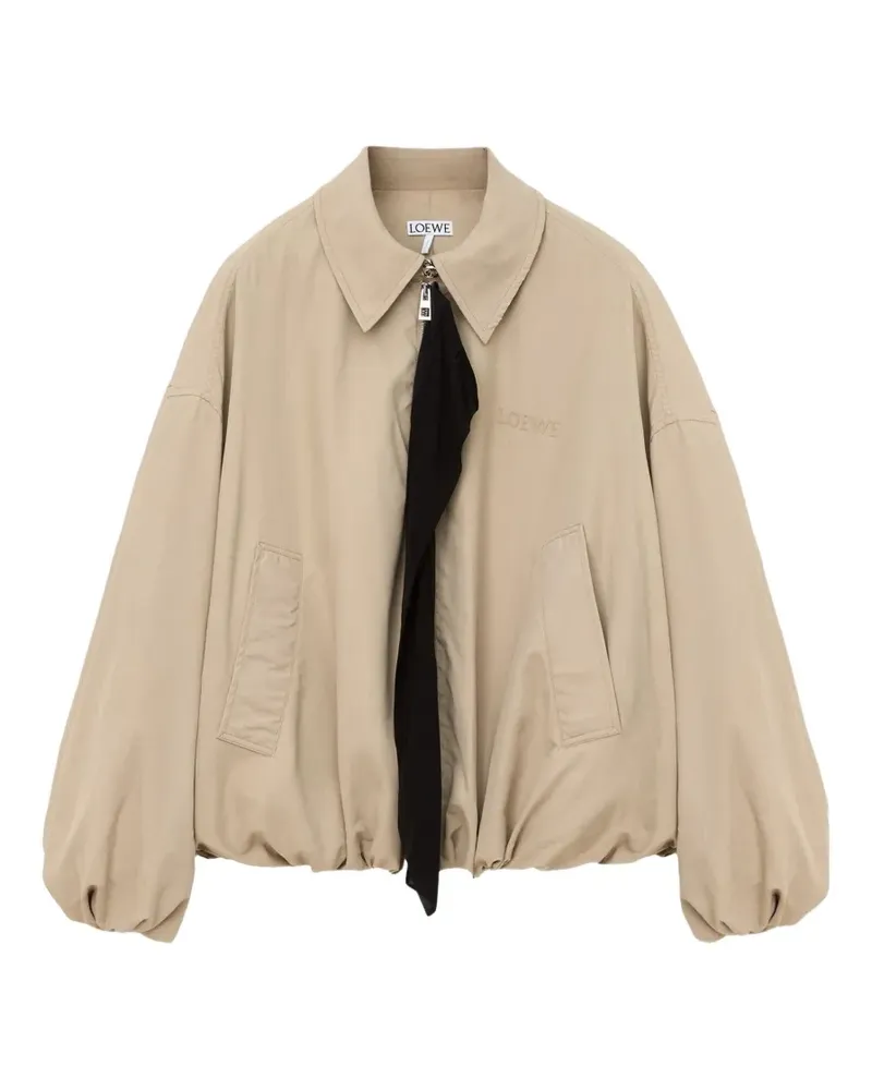 Loewe logo-embroidered jacket - Nude Nude