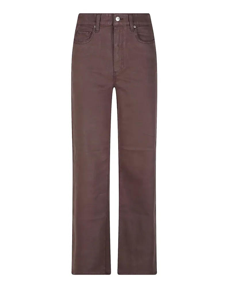 Paige coated high-rise jeans - Braun Braun