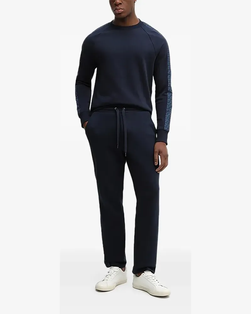 Michael Kors patterned panelled sweatshirt - Blau Blau