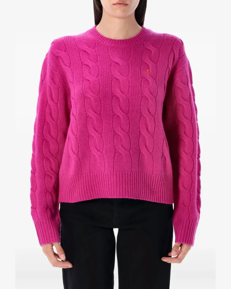 Ralph Lauren Pullover mit Zopfmuster - Rosa Rosa