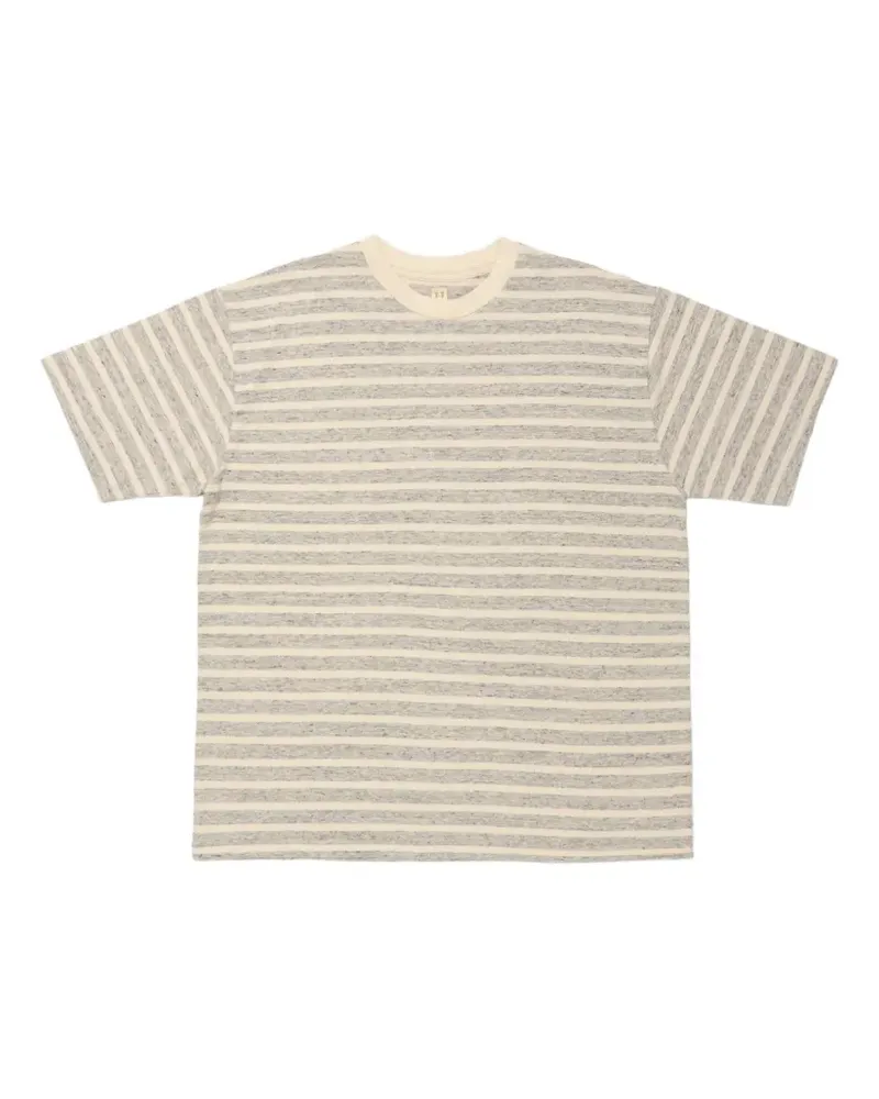 Taiga Takahashi Lot. 617 striped T-shirt - Nude Nude